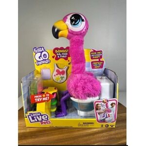 LITTLE LIVE PETS 26222 Gotta Go Flamingo Singing Wiggling and Pooping Plush Toy